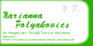 marianna polyakovics business card